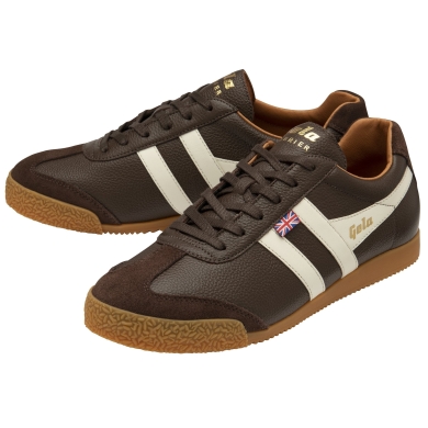 Gola Sneaker Harrier Elite - Made in England - brown/white Men